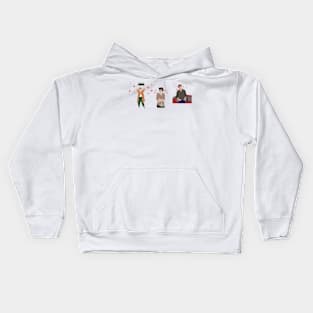 80s heartthrob line up Kids Hoodie